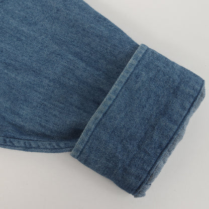 13AW ワイヤー柄 コーデュロイ 切替 BD デニム ボタンシャツ (Denim Corduroy Shirt)