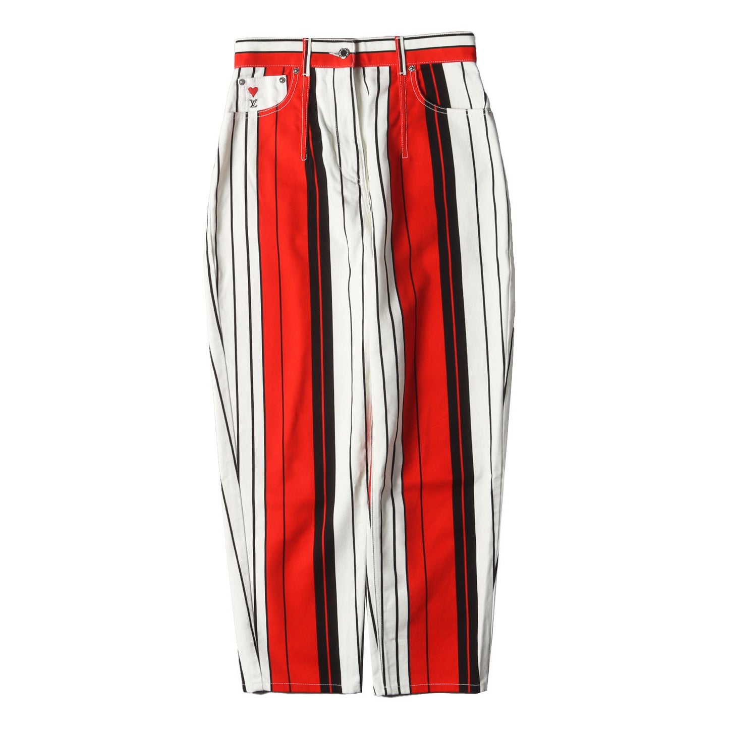 21SS マルチ ストライプ デニムパンツ