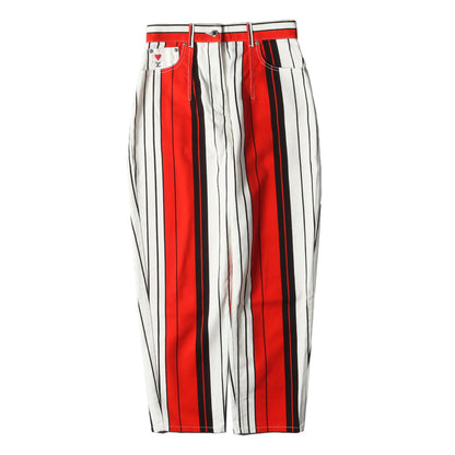 21SS マルチ ストライプ デニムパンツ