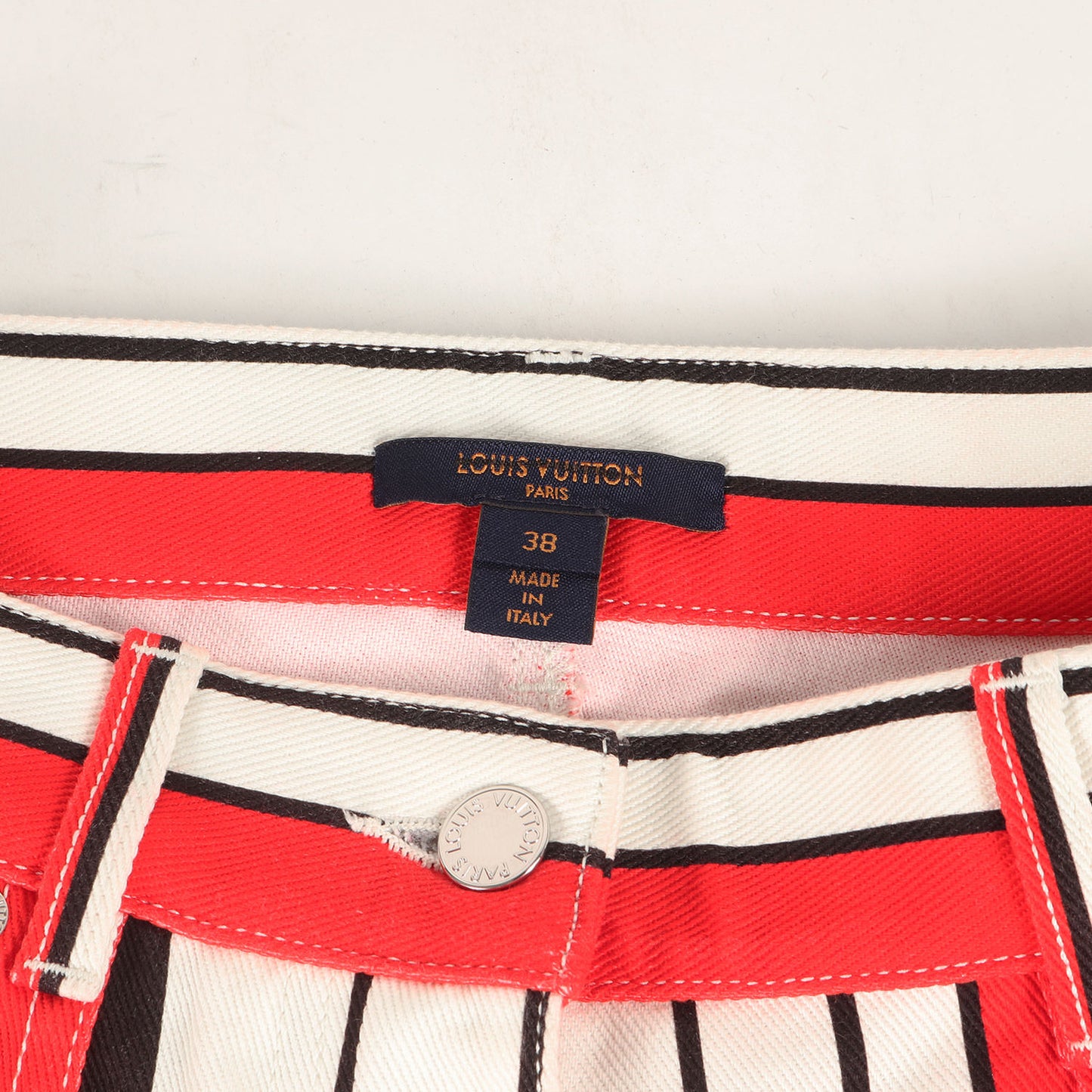 21SS マルチ ストライプ デニムパンツ