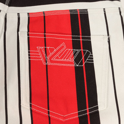 21SS マルチ ストライプ デニムパンツ