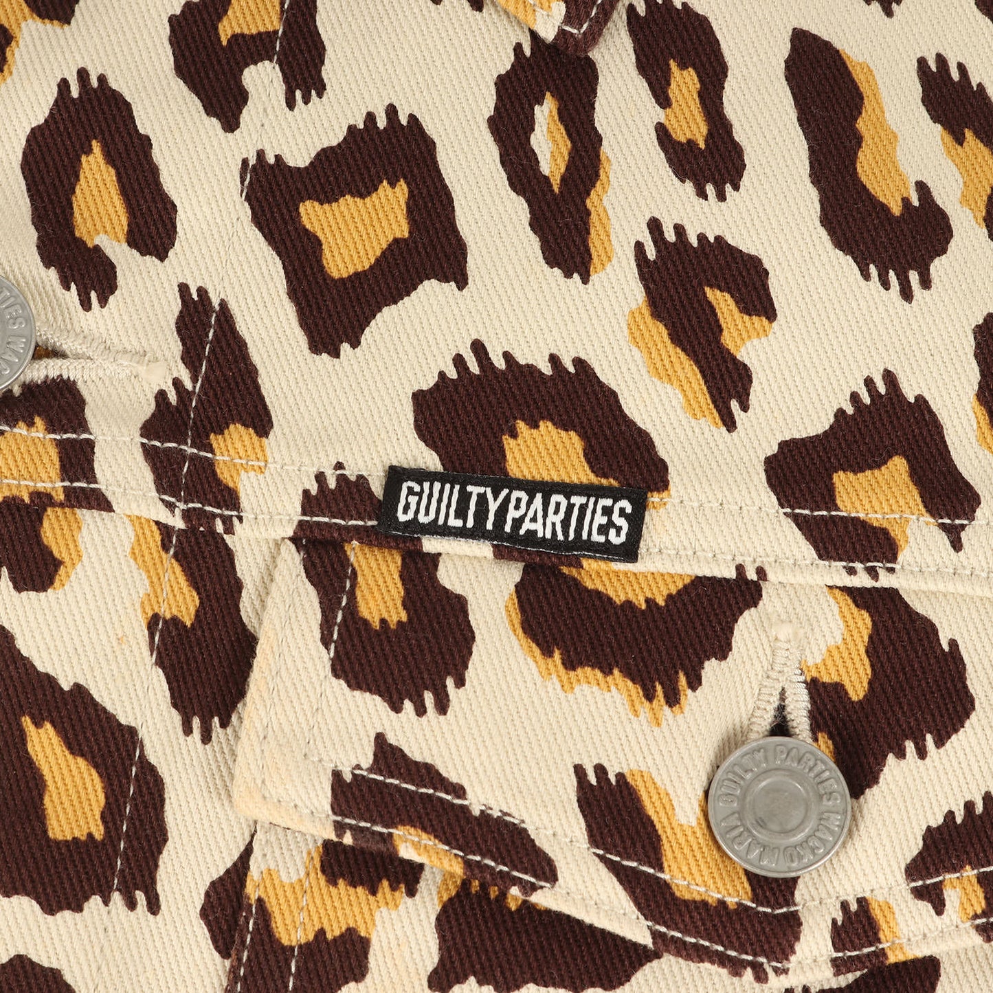 GUILTY PARTIES レオパード デニム ジャケット