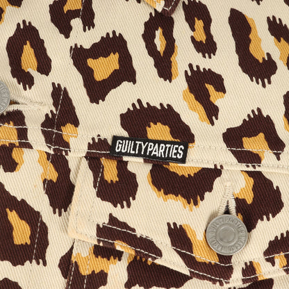 GUILTY PARTIES レオパード デニム ジャケット