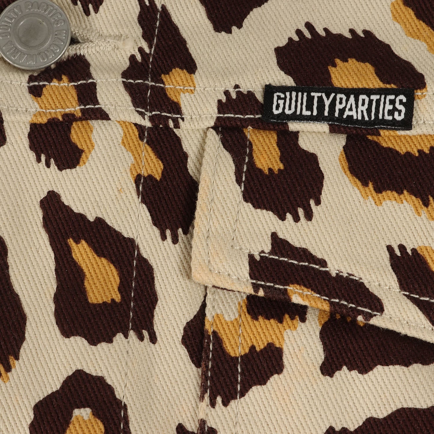 GUILTY PARTIES レオパード デニム ジャケット