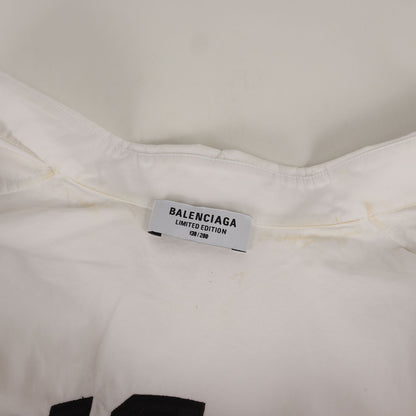 21SS PARISロゴパッチ オーバーサイズ コットン BDシャツ