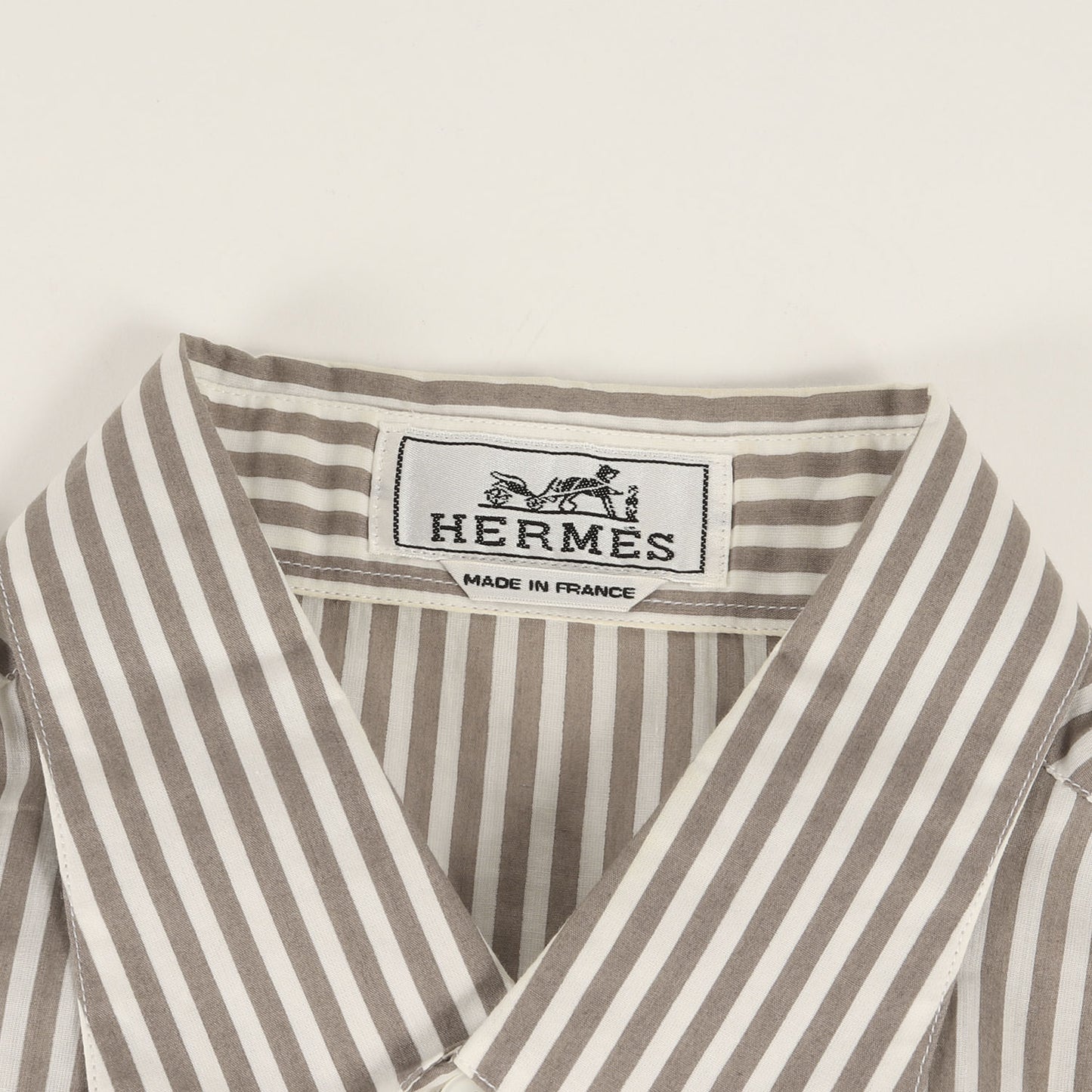 セリエボタン ストライプ フラワー コットン シャツ