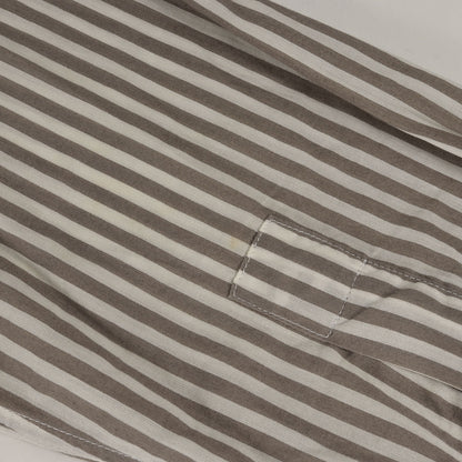 セリエボタン ストライプ フラワー コットン シャツ