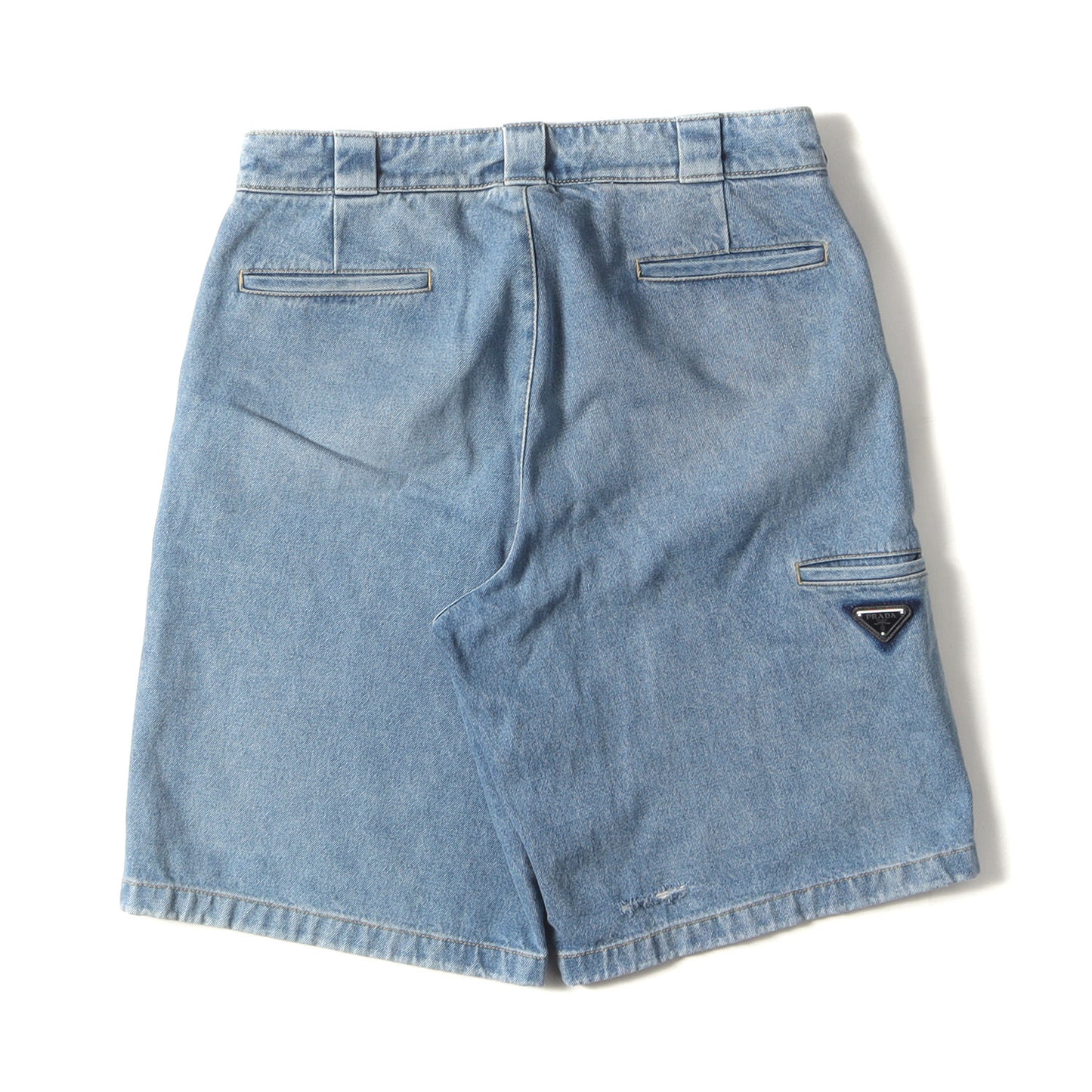 トライアングルロゴ デニム ハーフパンツ / ショートパンツ