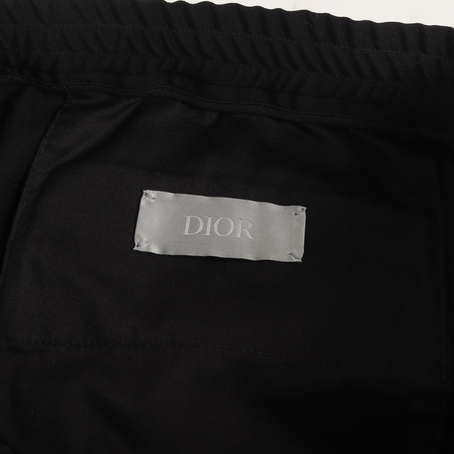 19SS KAWS BEE 装飾 ビジュー ウール イージーパンツ (923C127A4422)