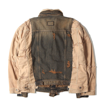 泥加工 再構築 オーバーサイズ デニムジャケット/ Gジャン