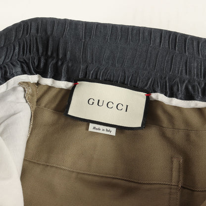 GUCCI BAND刺繍 ウエスト シェリーライン コットン イージーパンツ