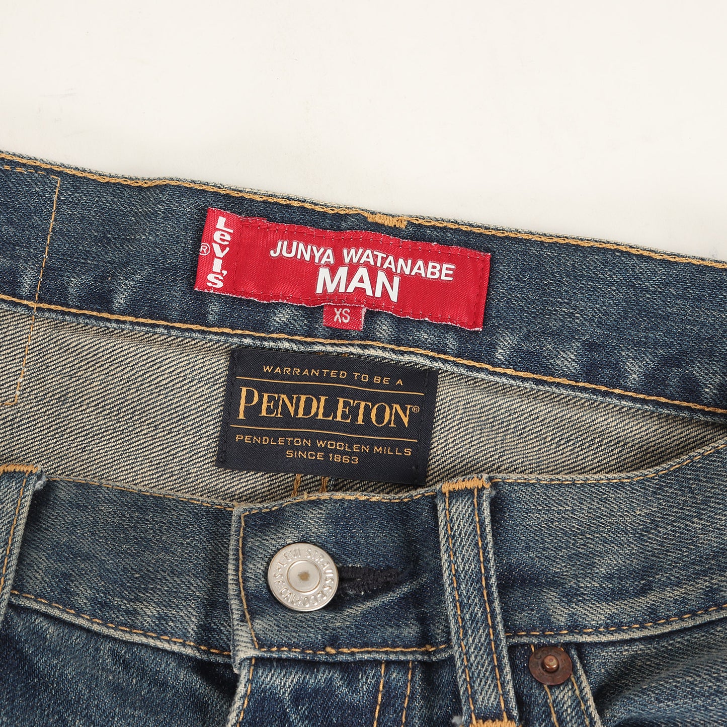 22AW × Levis ×PENDLETON  再構築 デニムパンツ パッチワーク