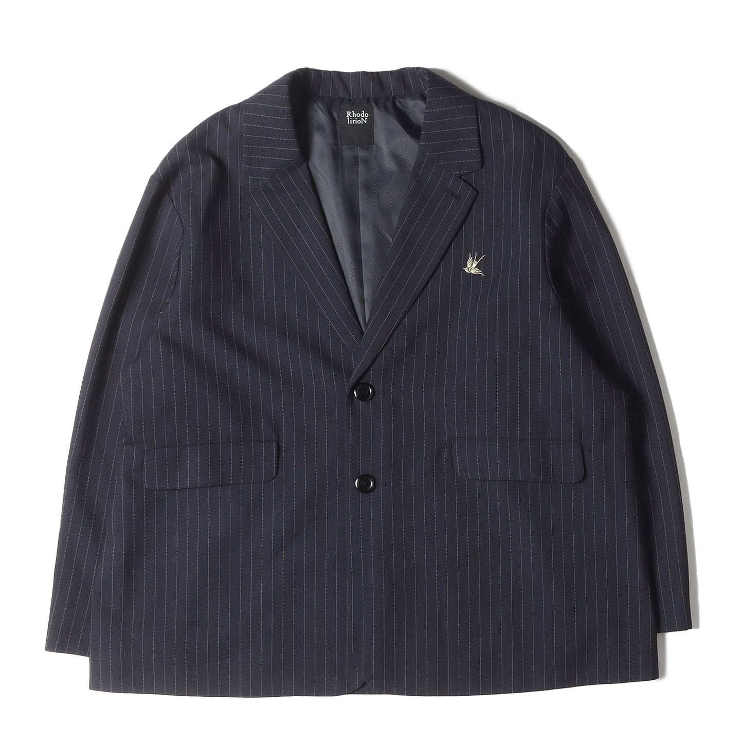 23AW IMA:ZINE別注 RhodolirioN for MEN meets TANY ピンストライプ ジャケット フリル ピンストライプ パンツ