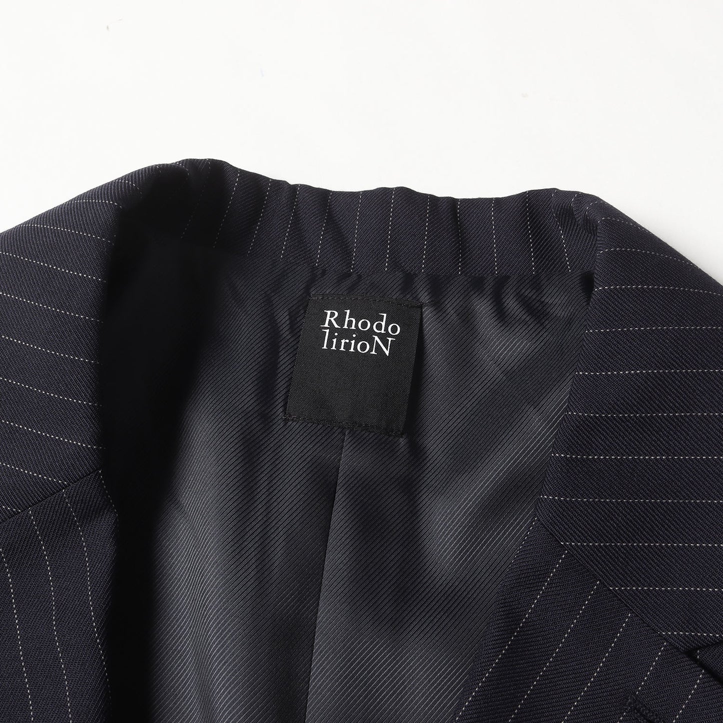 23AW IMA:ZINE別注 RhodolirioN for MEN meets TANY ピンストライプ ジャケット フリル ピンストライプ パンツ