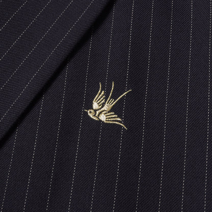 23AW IMA:ZINE別注 RhodolirioN for MEN meets TANY ピンストライプ ジャケット フリル ピンストライプ パンツ