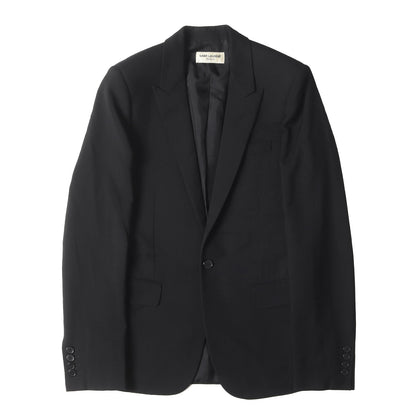 14AW エディ期 ピークドラペル ウール 1B テーラードジャケット