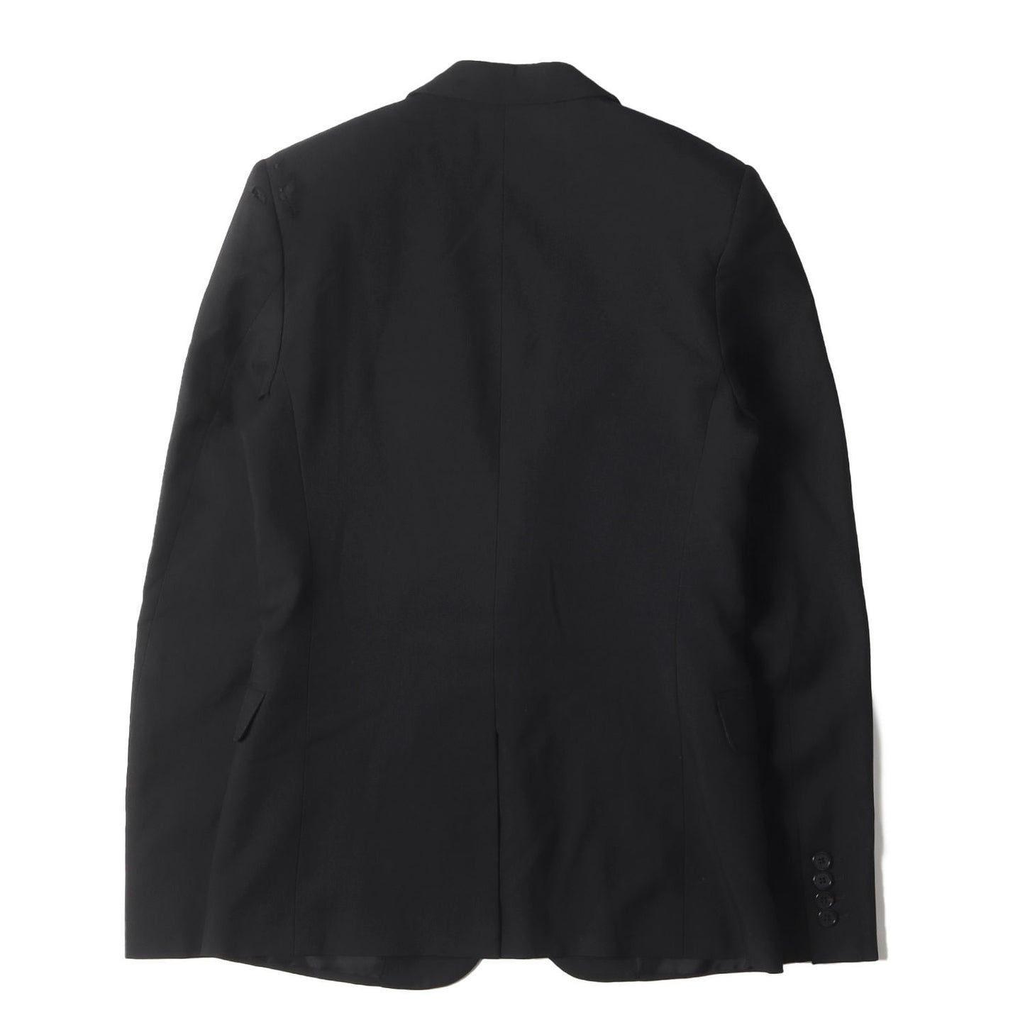 14AW エディ期 ピークドラペル ウール 1B テーラードジャケット