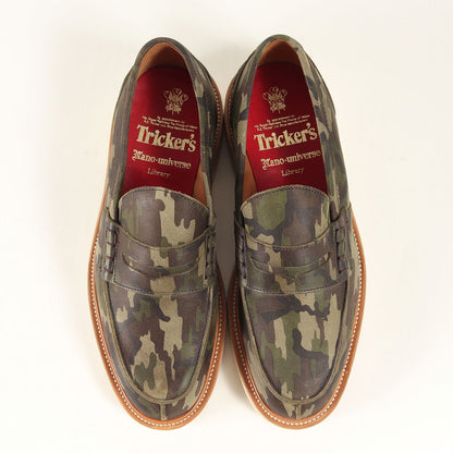 ×nano universe カモフラージュ コインローファー