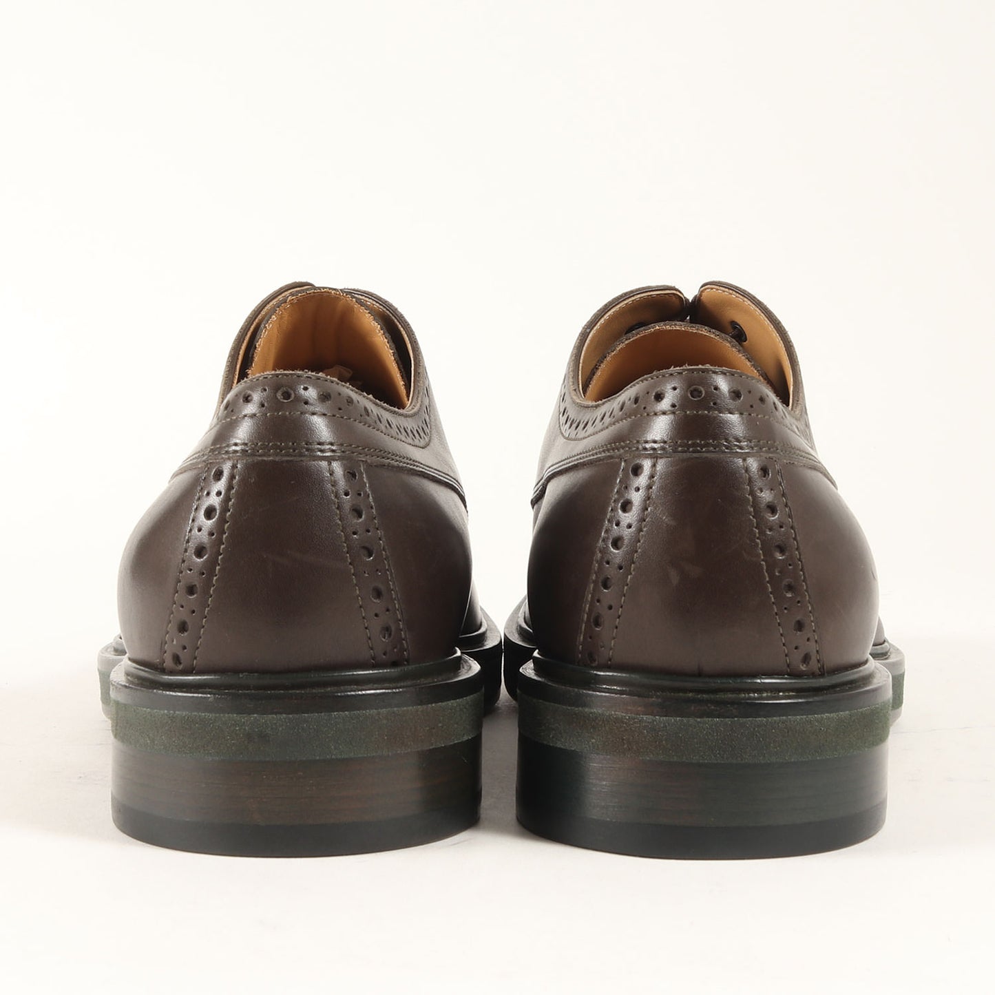 メダリオン レースアップ レザー シューズ