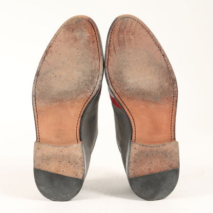 トリコロールライン ヌバックレザー ドレスシューズ