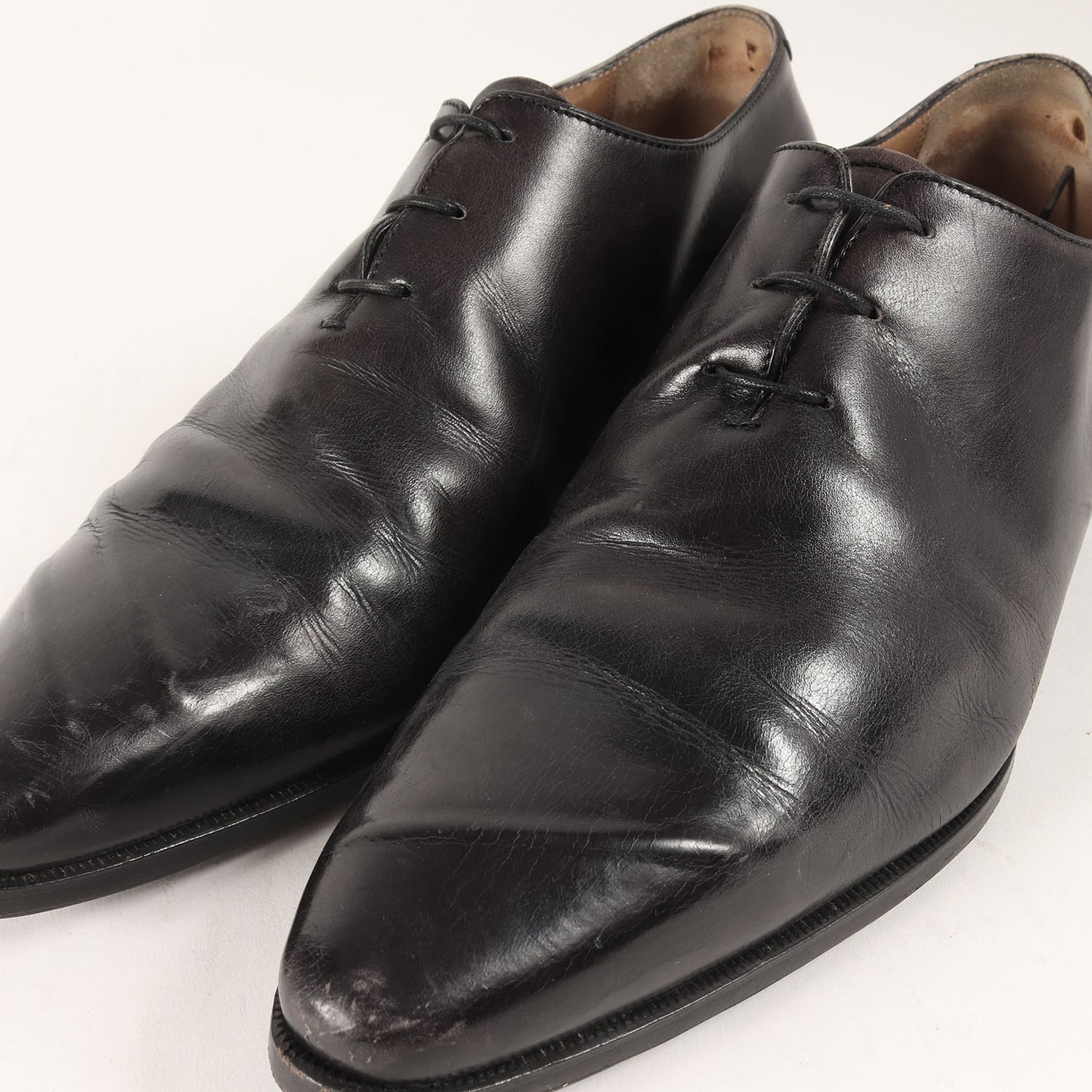 アレッサンドロ ホールカット レザー シューズ / パティーヌ