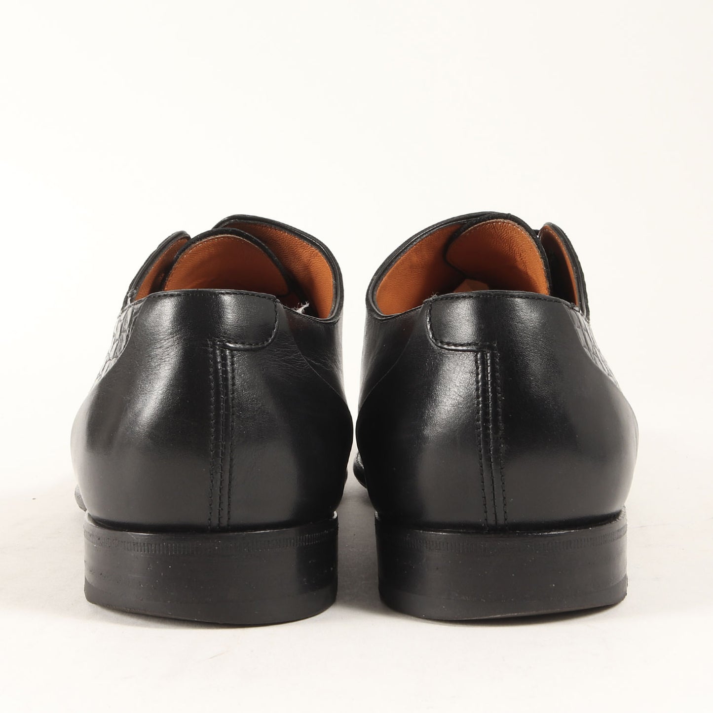 クロコ ホールカット レザー シューズ