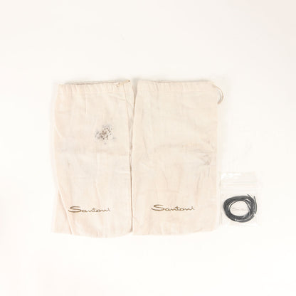 クロコ ホールカット レザー シューズ