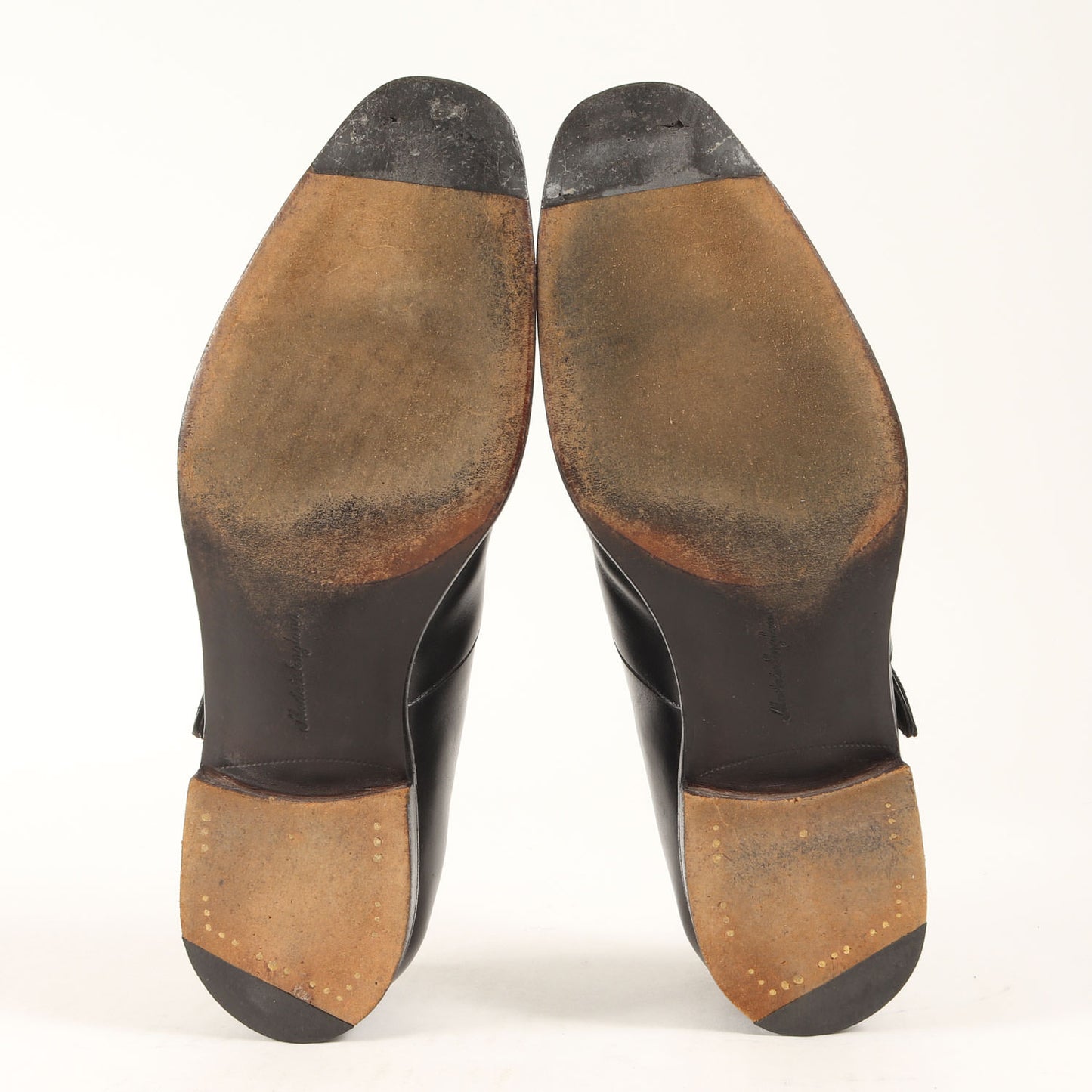 モンクストラップ レザー ドレス シューズ (63636)