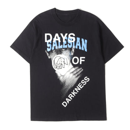 [希少モデル] 古着再構築 手刷りプリント one off Tシャツ