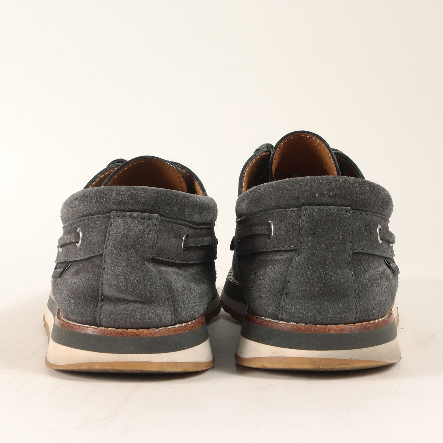 スエードレザー デッキシューズ　