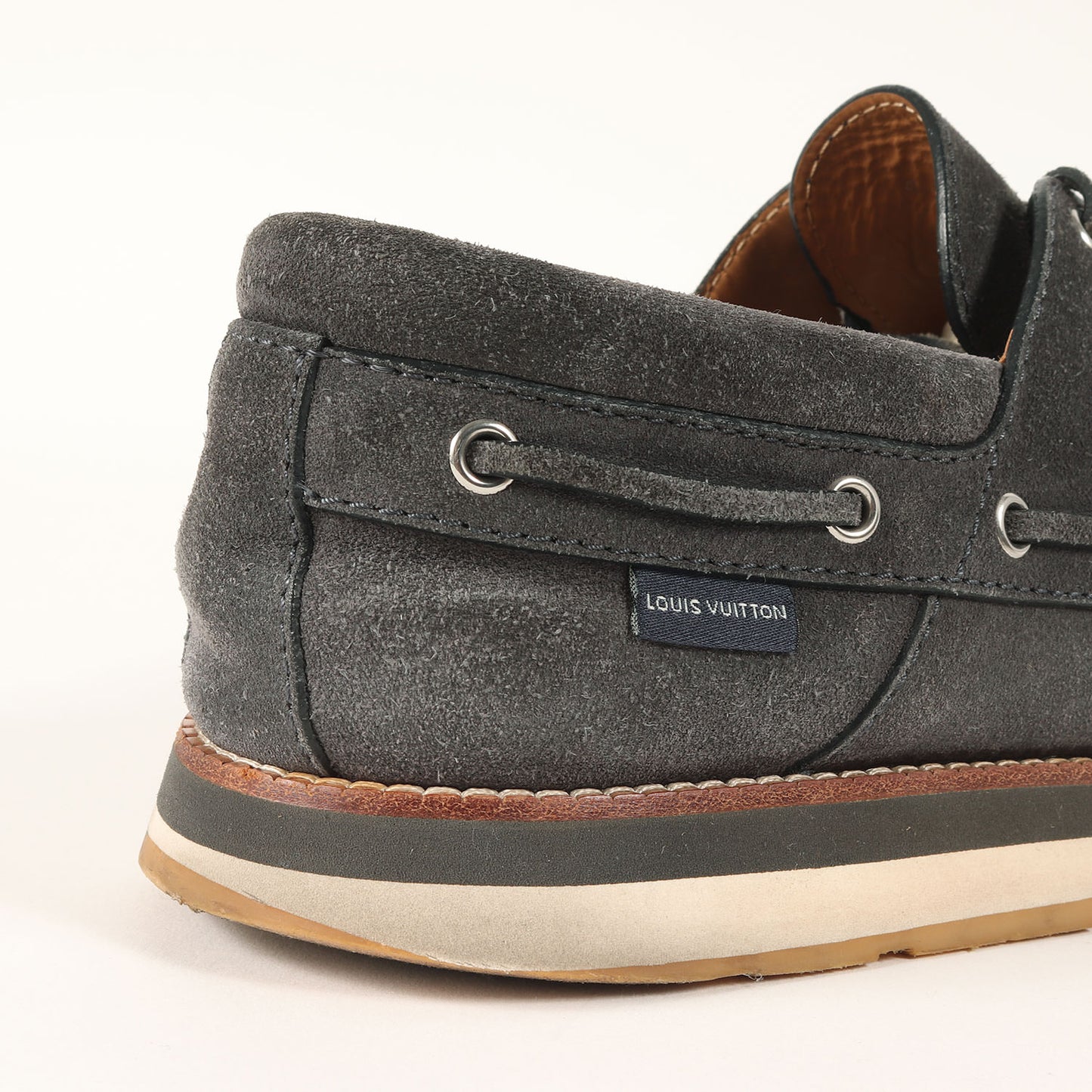 スエードレザー デッキシューズ　