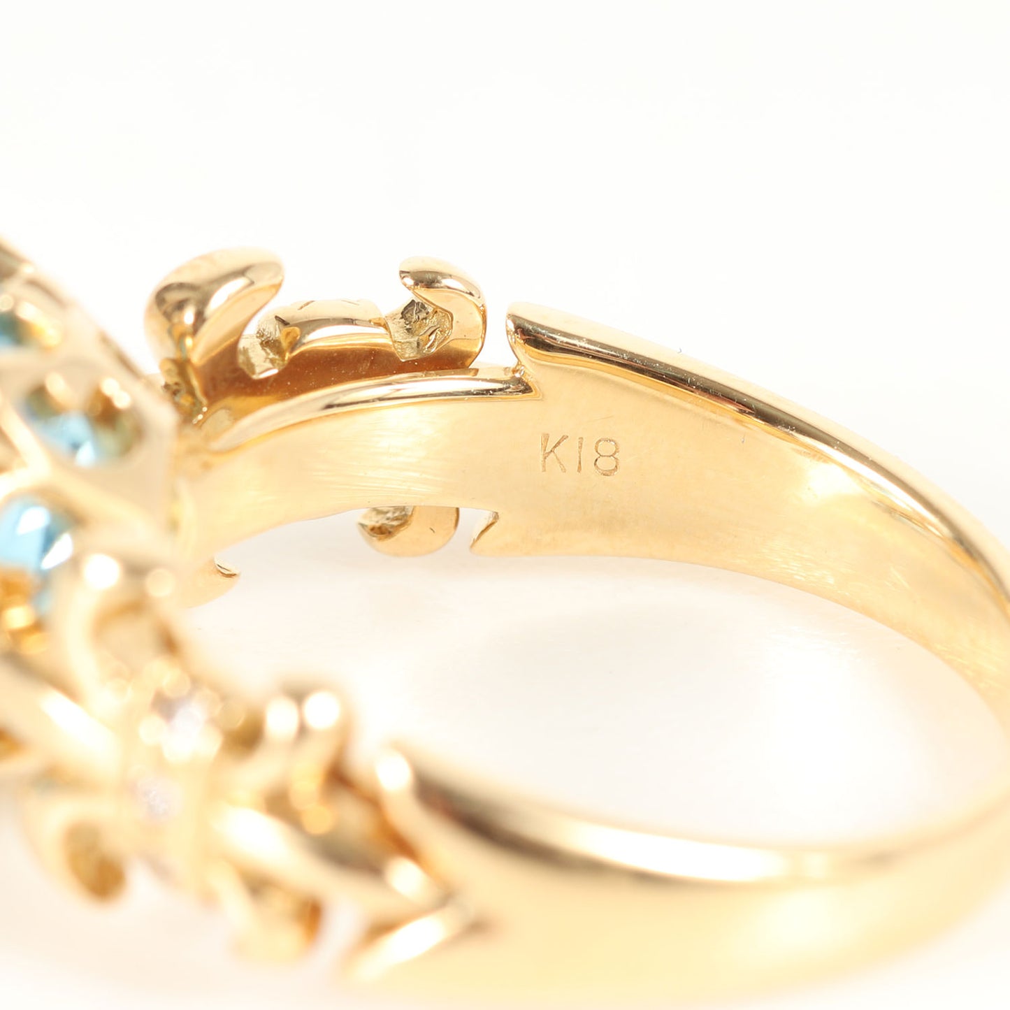 ストーン リング K18 / 6.96g / 指輪