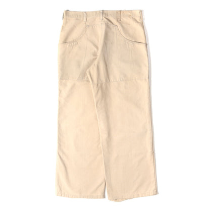 [雰囲気抜群 白タグ前期] 70s ダブルニー コットンキャンバス スタンドアップ パンツ