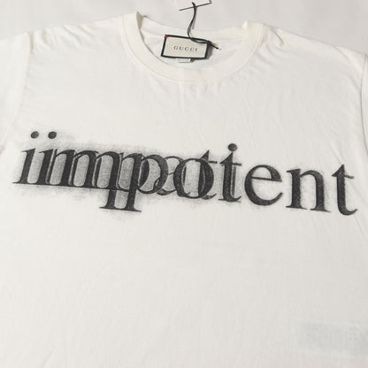 20AW ×Richard Hell Christopher Wool Impatient / impotent ロゴ Tシャツ