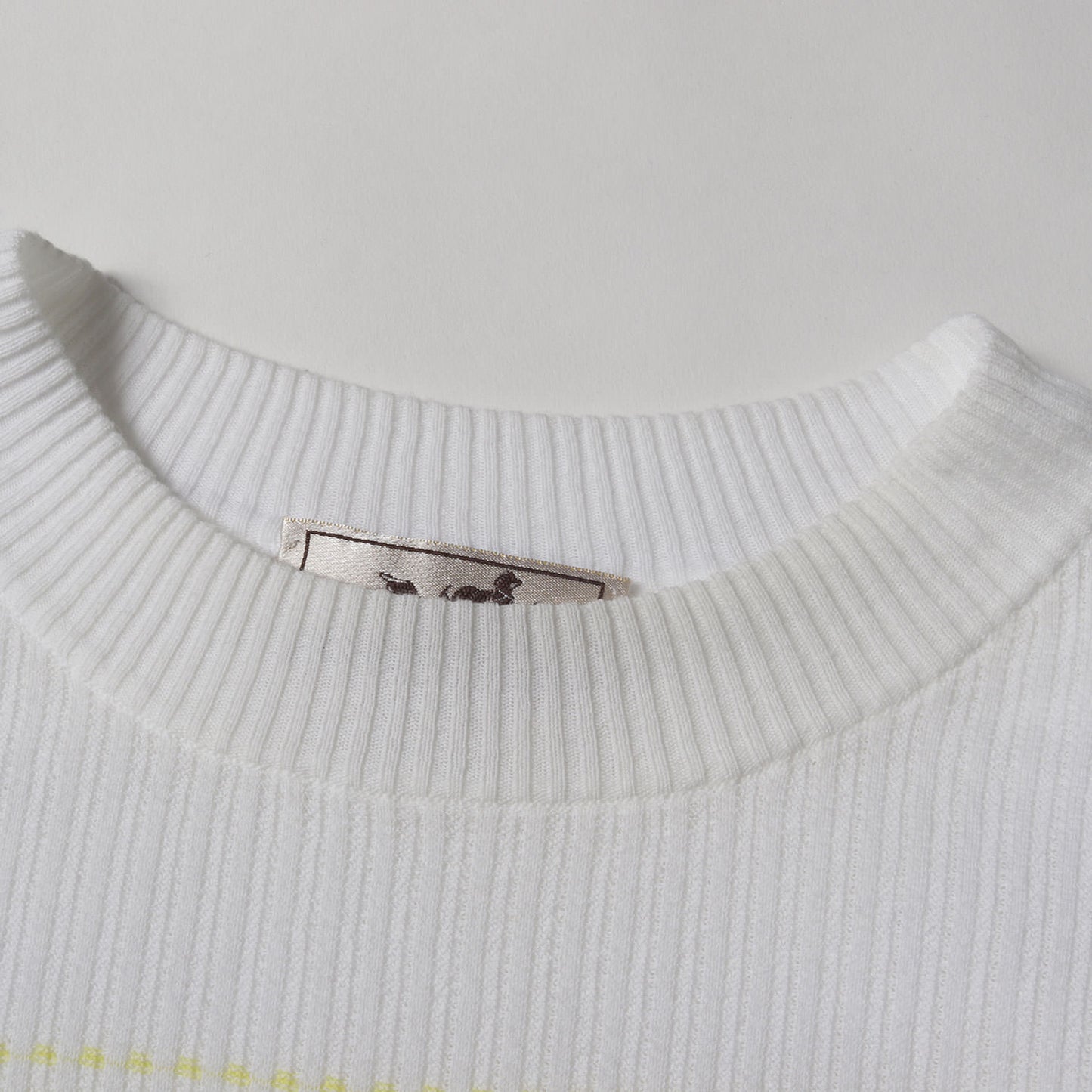 23SS マルチカラー 半袖 ニット Tシャツ / プルオーバー