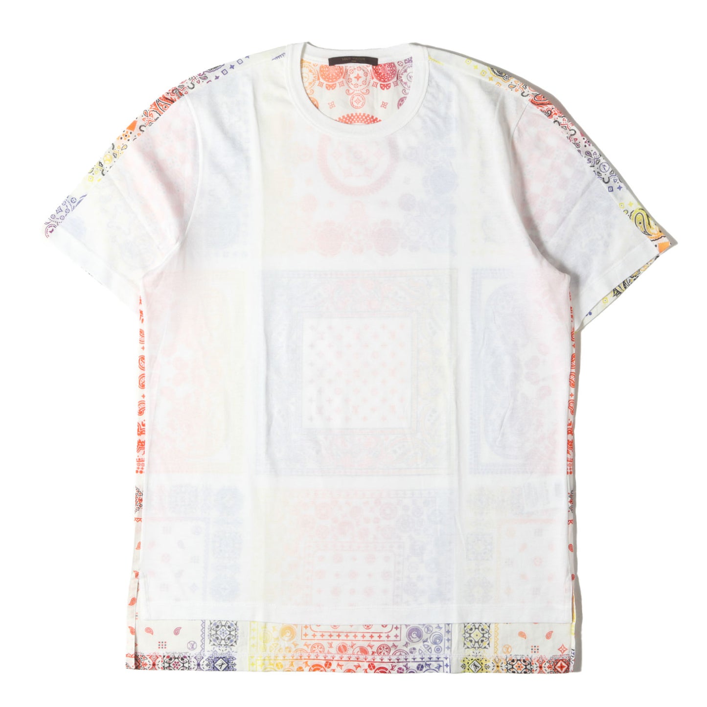 17AW ×fragment design ペイズリーバンダナ 切替え Tシャツ (RM172M JC8 HDY28W)