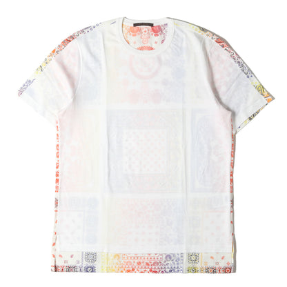 17AW ×fragment design ペイズリーバンダナ 切替え Tシャツ (RM172M JC8 HDY28W)