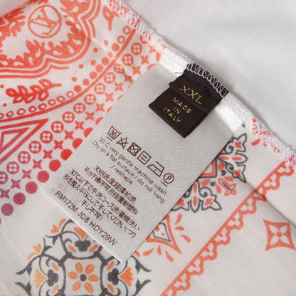 17AW ×fragment design ペイズリーバンダナ 切替え Tシャツ (RM172M JC8 HDY28W)
