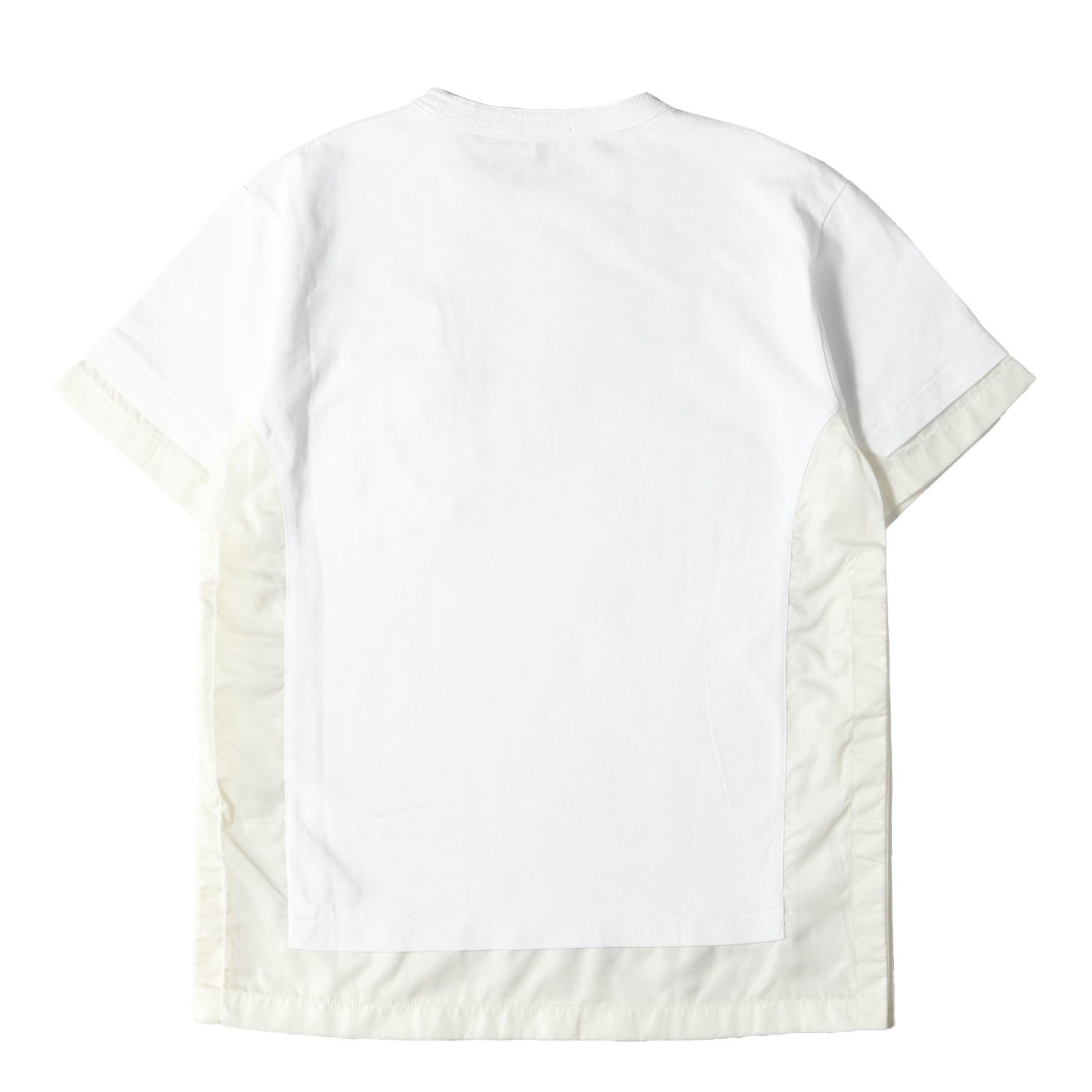 21AW ×Sacai コラボロゴワッペン 再構築 レイヤード Tシャツ(213J669A0554)