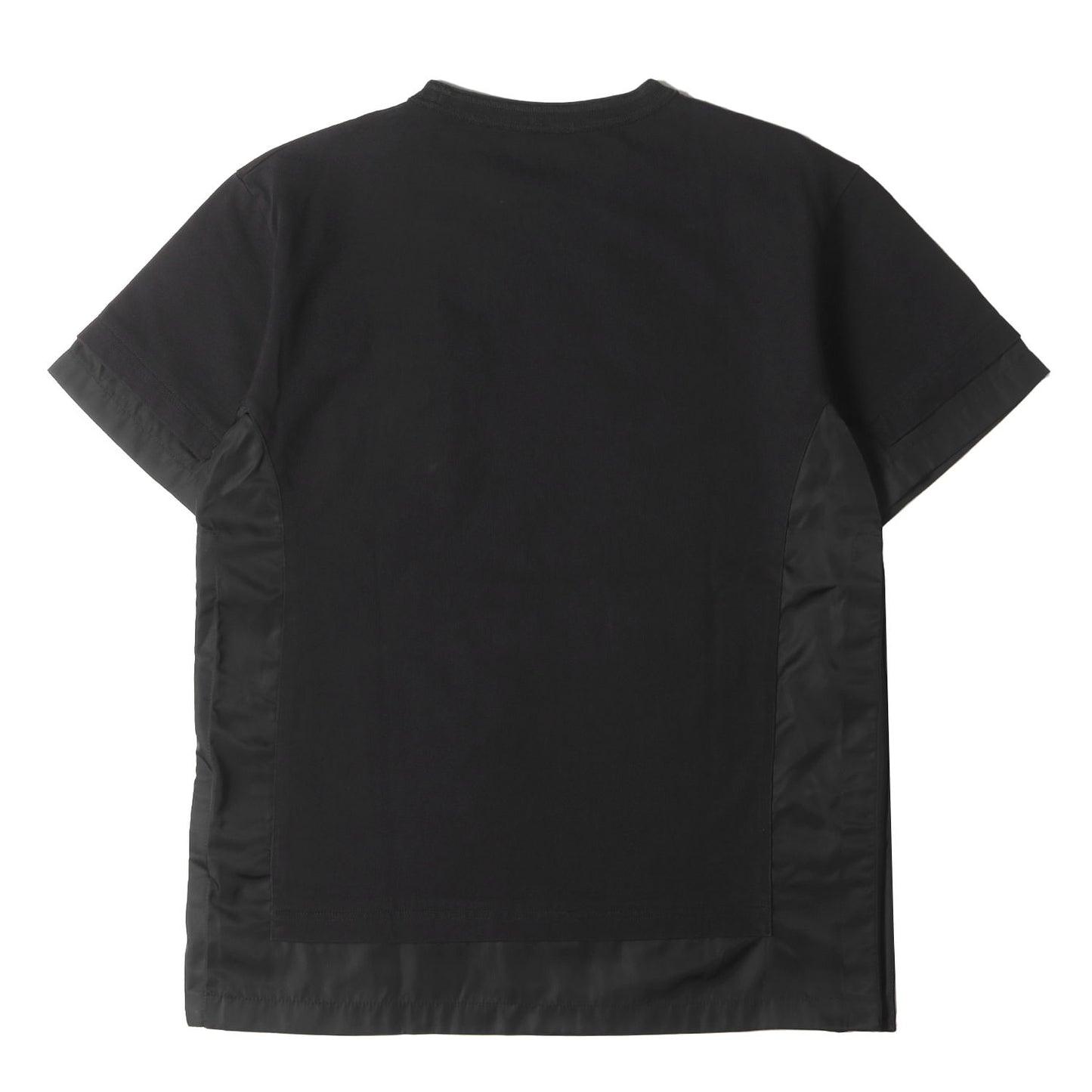 21AW ×Sacai コラボロゴワッペン 再構築 レイヤード Tシャツ(213J669A0554)