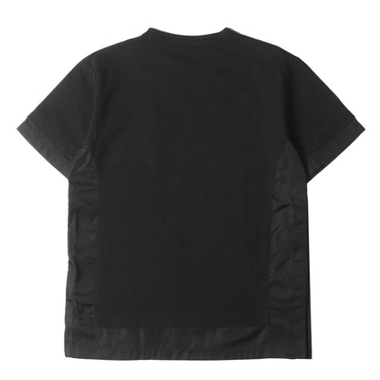 21AW ×Sacai コラボロゴワッペン 再構築 レイヤード Tシャツ(213J669A0554)
