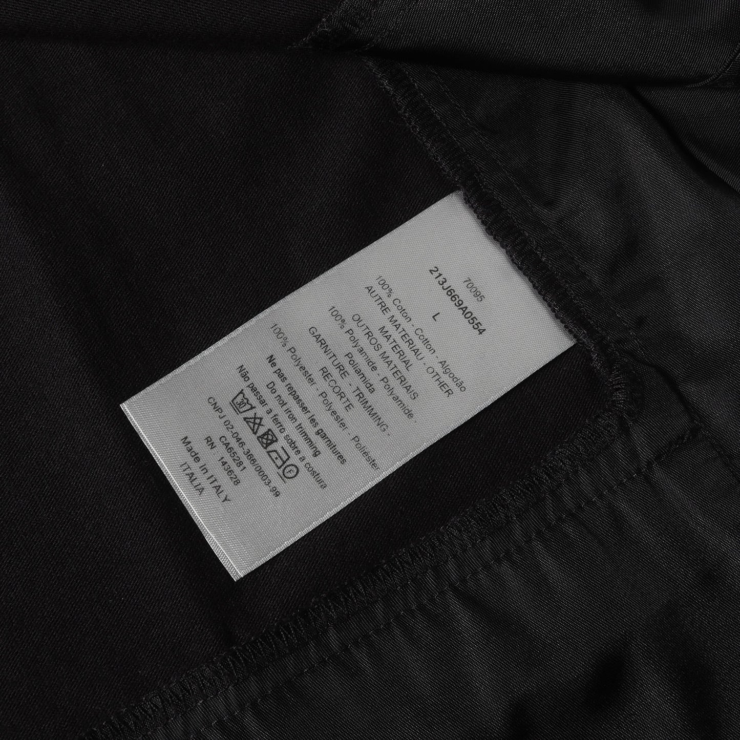 21AW ×Sacai コラボロゴワッペン 再構築 レイヤード Tシャツ(213J669A0554)