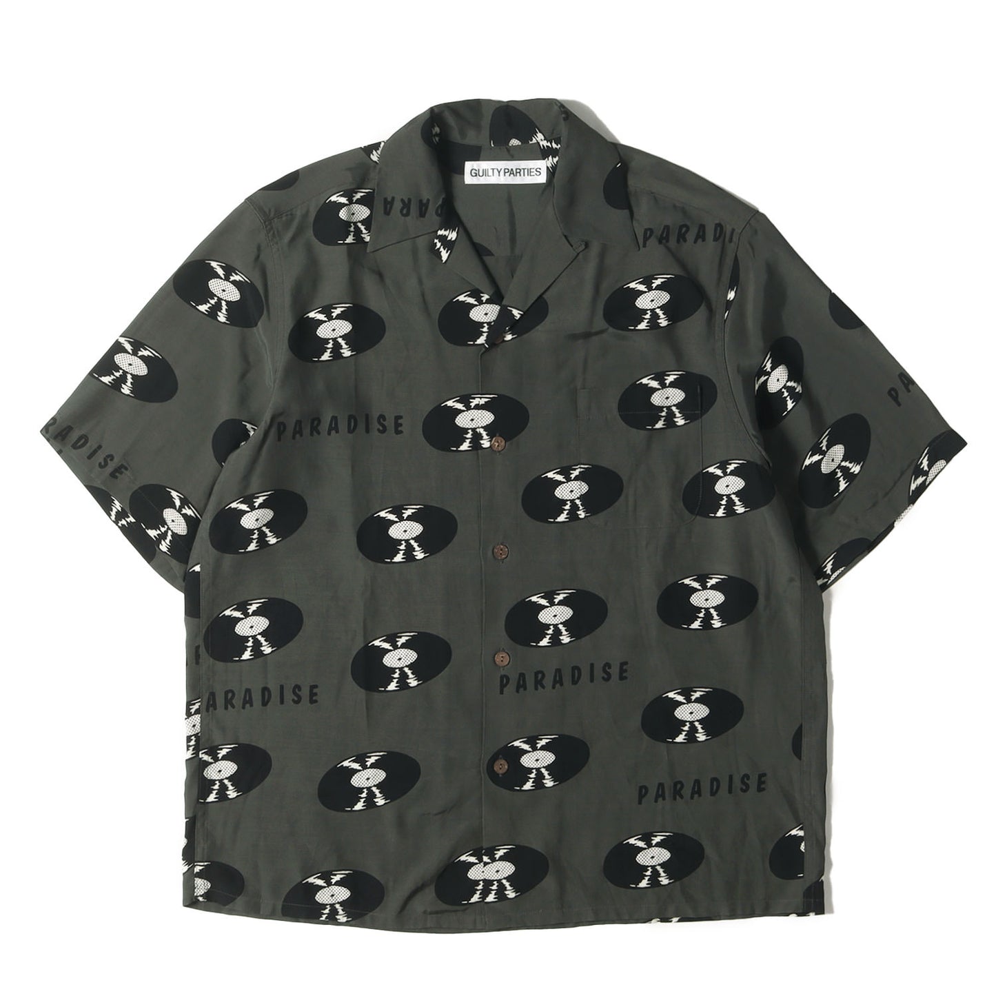 GUILTY PARTIES レコード ハワイアン シャツ (WMLTD-WMS-HI2) / アロハ 半袖