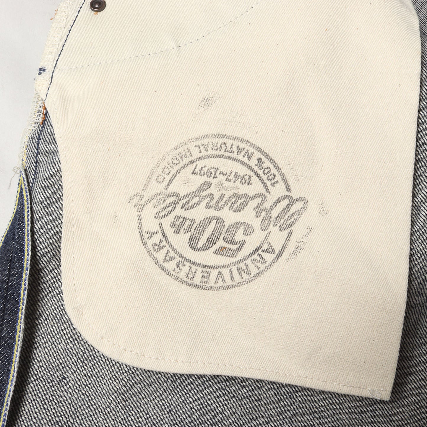 [希少 デッドストック] 1997年製 ラングラー50周年記念 2000本限定 天然インディゴ デニムパンツ(Lot.50thMW)