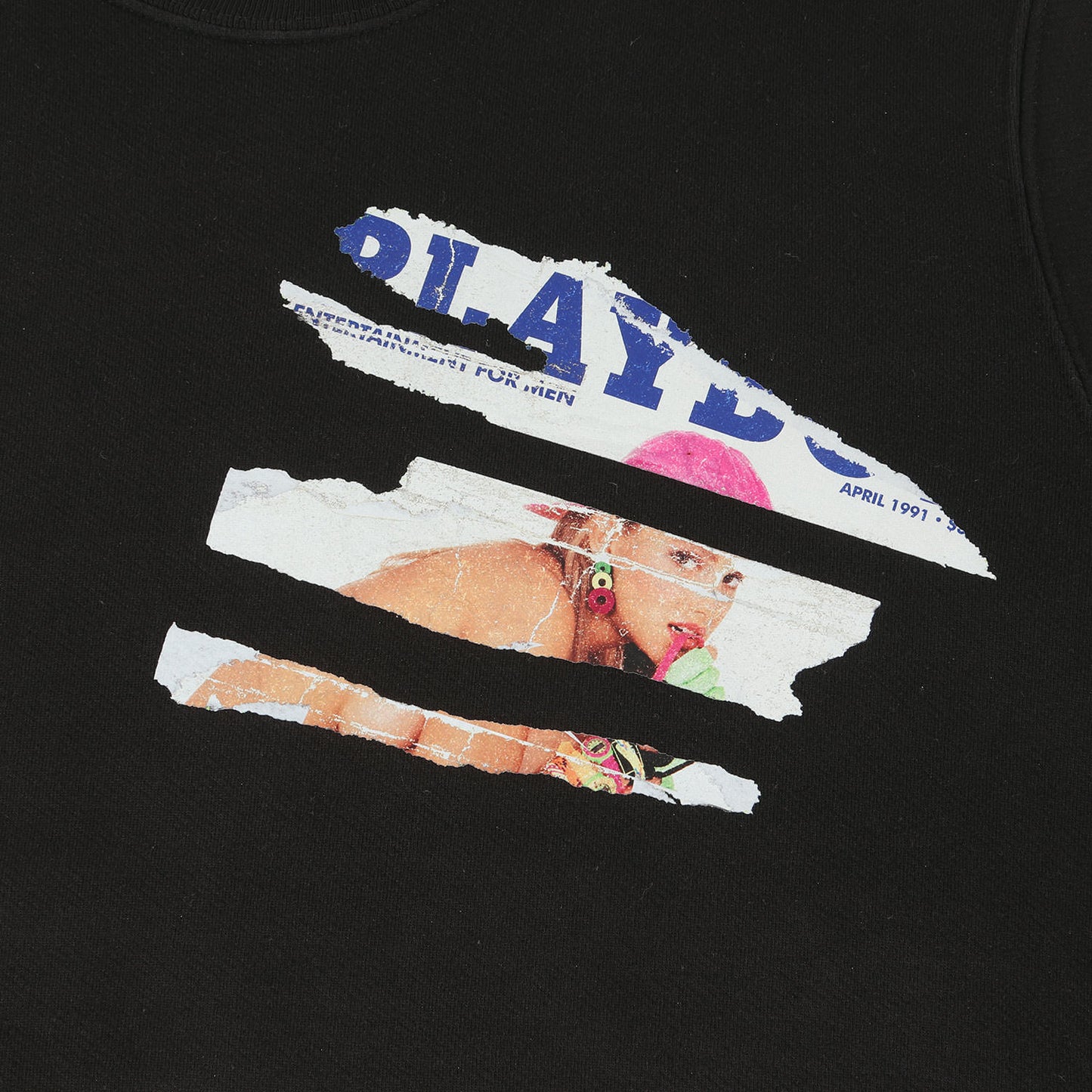21AW ×PLAYBOY MAGAZINE オーバーサイズ クルーネック スウェット