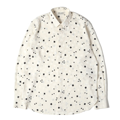 19SS スクエアパターン ロゴ シルクシャツ (564172)