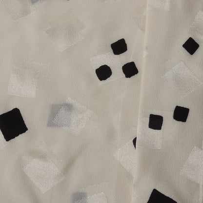 19SS スクエアパターン ロゴ シルクシャツ (564172)