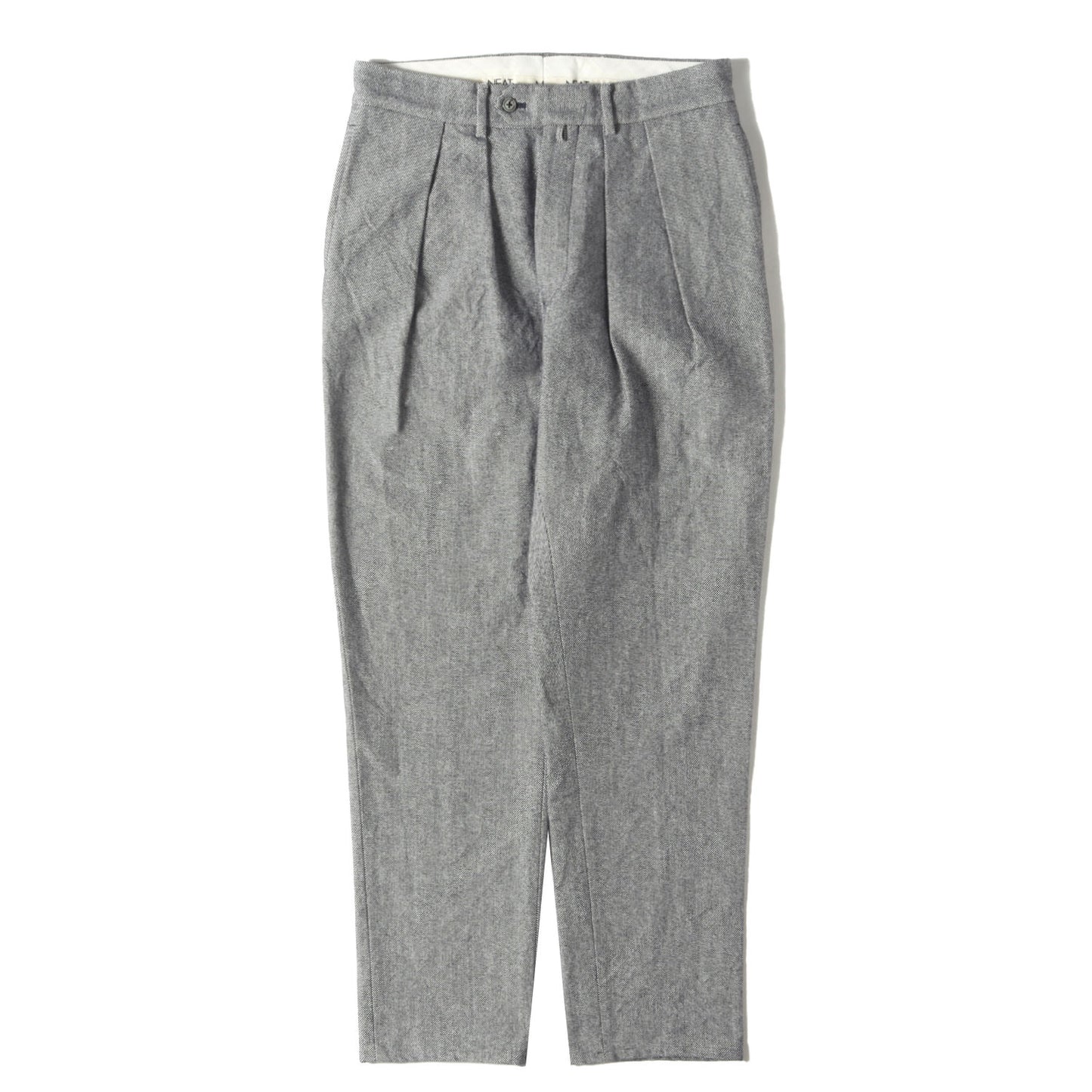 ×American Woolen Company 混紡ウール ツータック スラックスパンツ