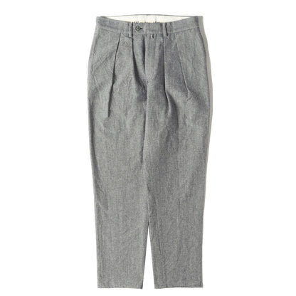 ×American Woolen Company 混紡ウール ツータック スラックスパンツ