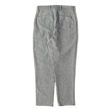 ×American Woolen Company 混紡ウール ツータック スラックスパンツ